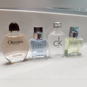 Brand New Set of 4 Calvin Klein Men's Cologne